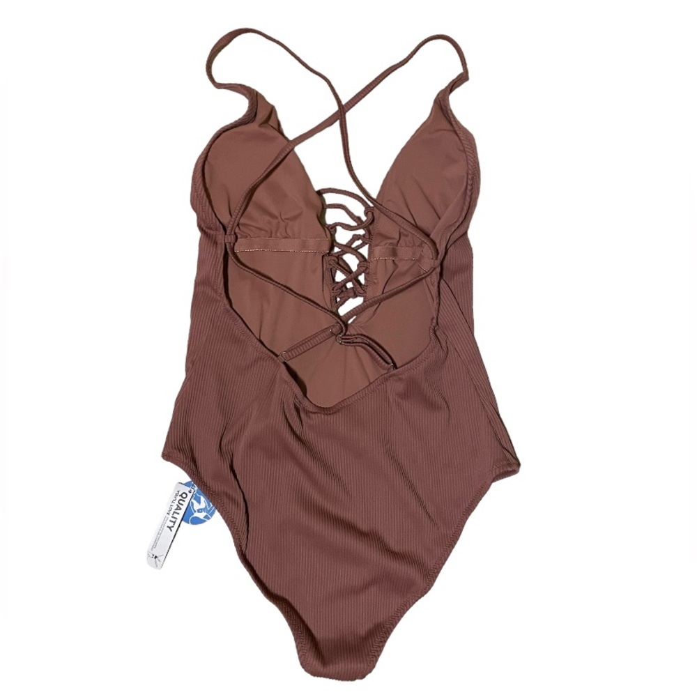 Cupshe Ribbed Remind Me Swimsuit - Picture 6 of 7